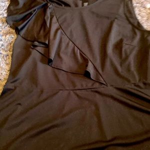 Beautiful black classy tank top with flow bottom